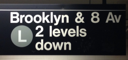 L subway sign